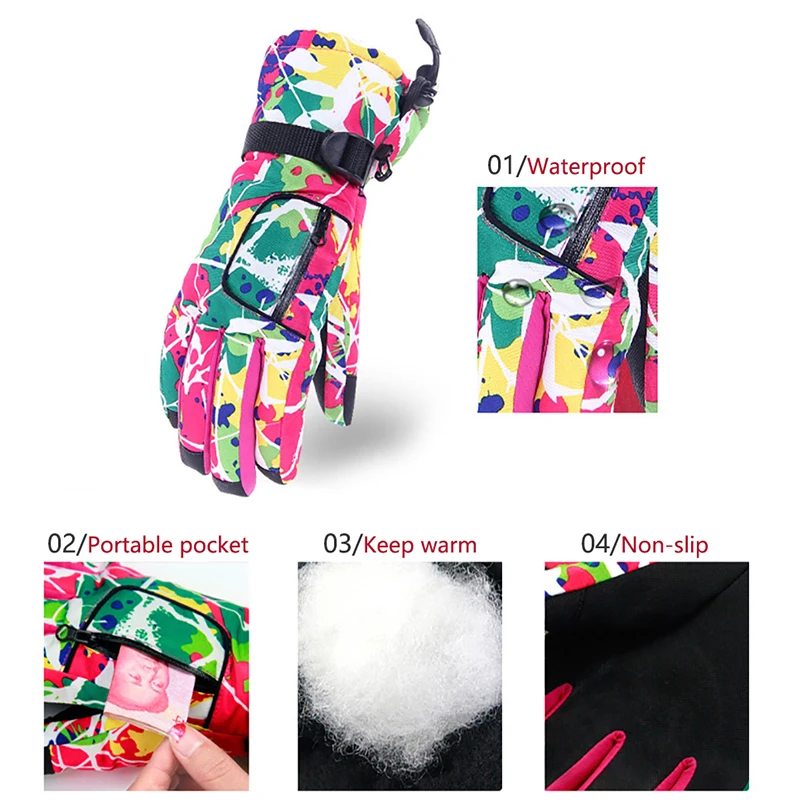 Новинка женские лыжные перчатки спортивные мотоциклетные для катания на лыжах