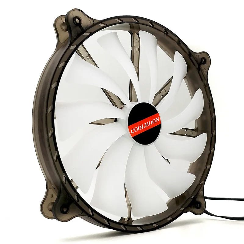 Воздушный поток 200 мм PC чехол вентилятор Ventilador тихий охлаждения для компьютера 6PIN