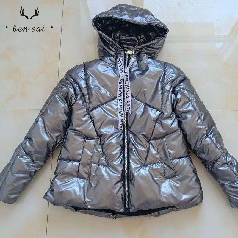 С капюшоном Parkers Coar женские модные повседневные короткие куртки на молнии с карманами Женские однотонные пальто зимние женские новые