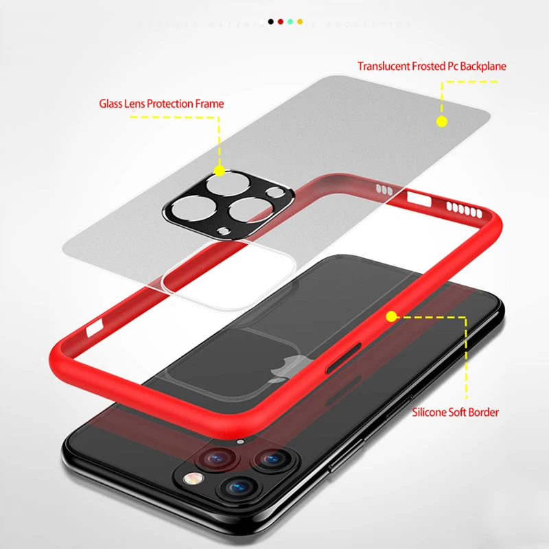 Lovebay металлический защитный чехол для объектива мобильный телефон iPhone 11 Мягкий