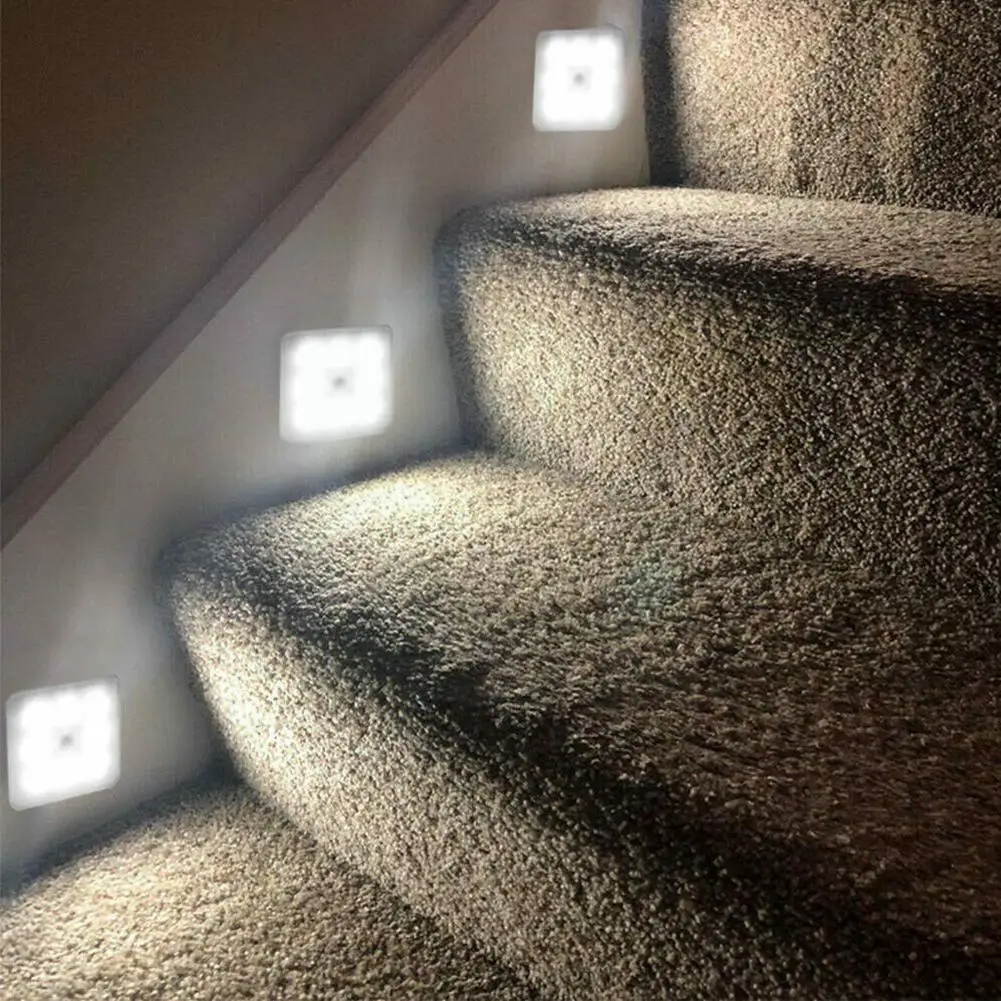 

Human Body Induction Night Light Cabinet Light Battery Type Led Night Light Is Suitable For Living Room Corridor Bath Z8c7