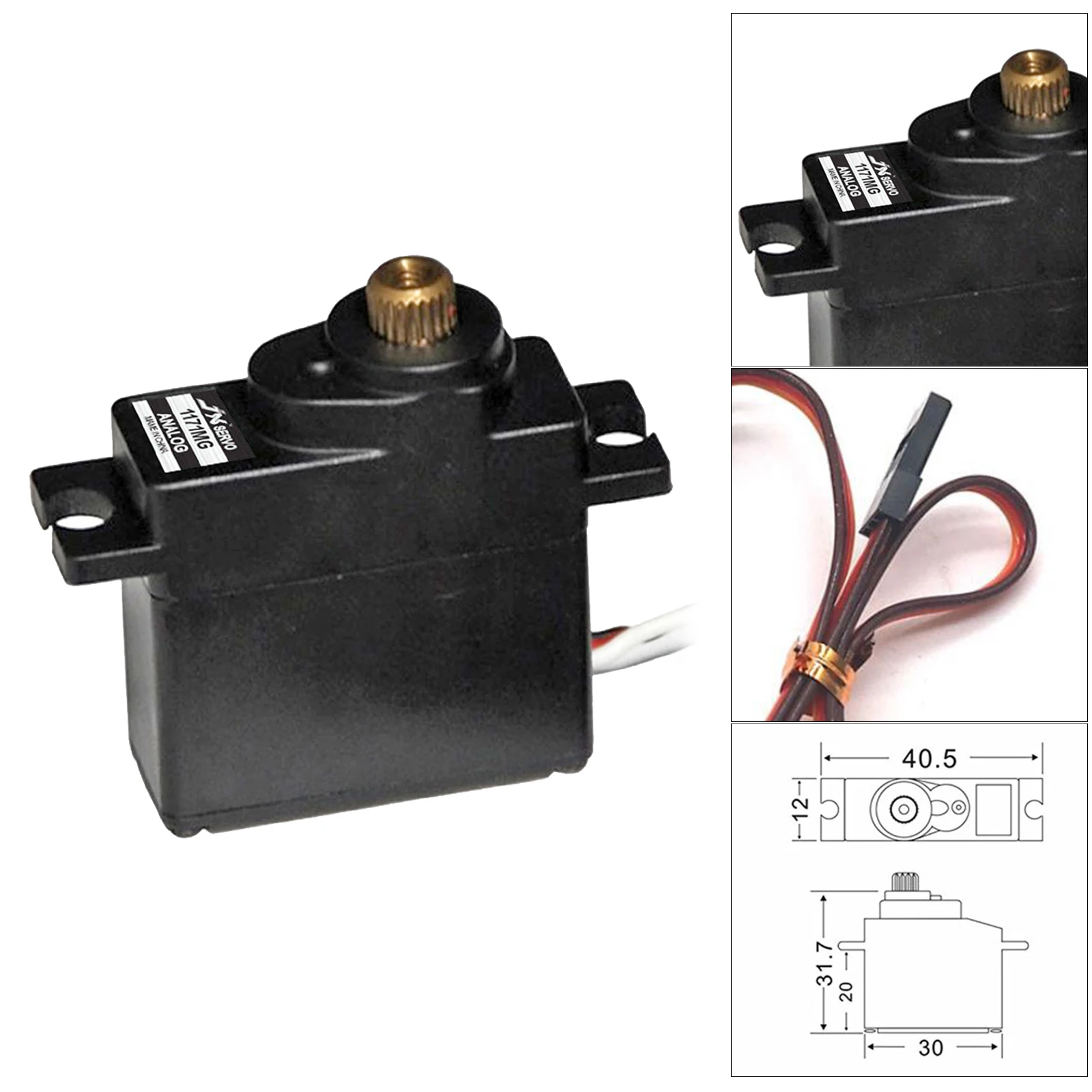 

17g Metal Gear Analog Servo 3.5Kg for RC Car Helicopter RC Toys Accessories