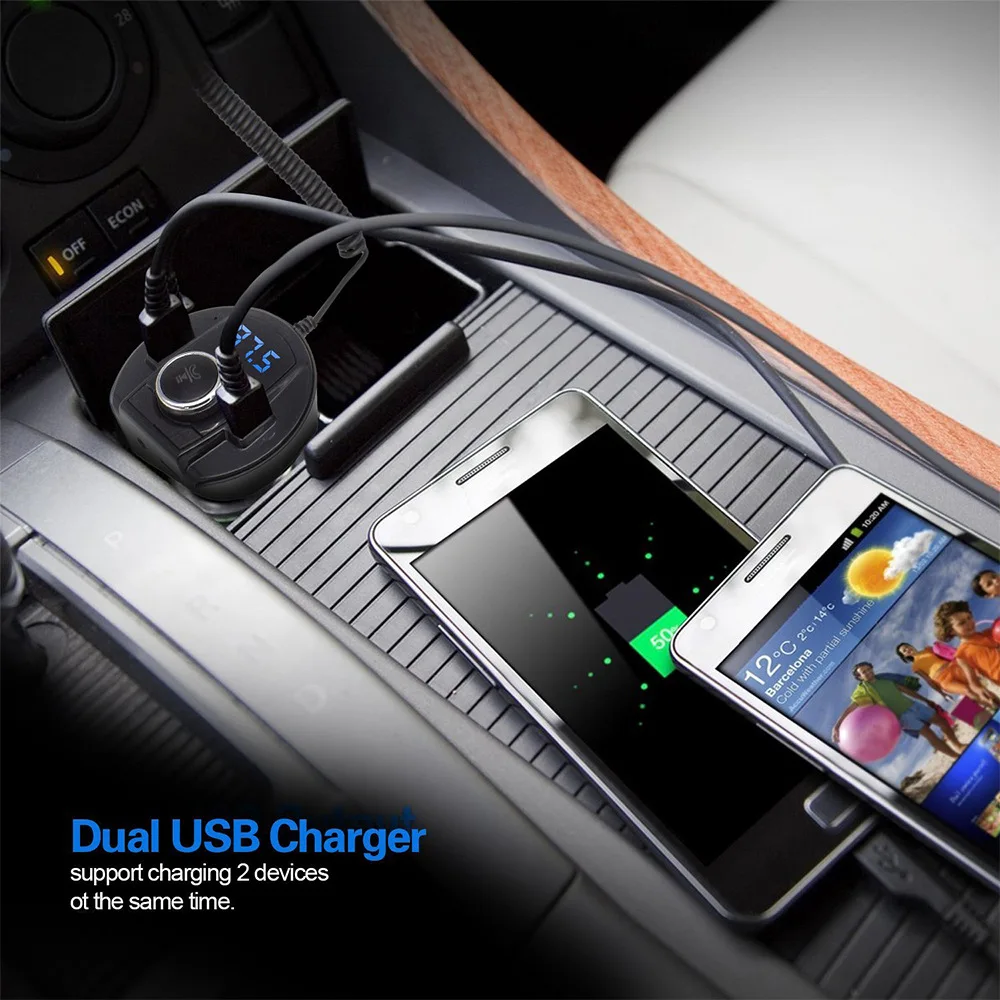 Автомобильное зарядное устройство с двумя USB портами 5 В 2 1 А|Зарядные устройства