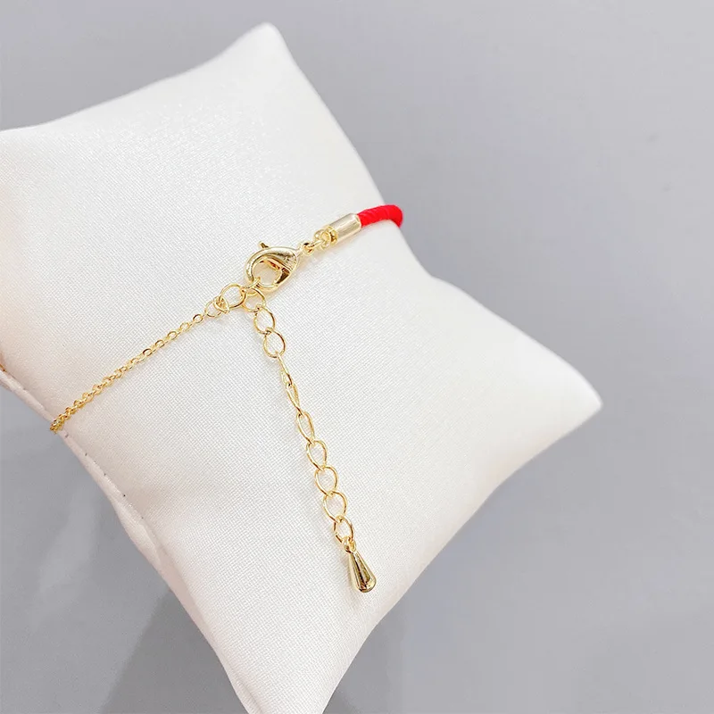 

Hot Sale New Simple Gourd Red Rope Chain Shell Bracelet for Women Girls Zircon Party Wedding Fashion Jewelry Gifts Luck Chain