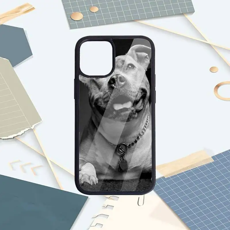 

Pit Bull Lovely Dog Pitbull Phone Case PC for iPhone 11 12 pro XS MAX 8 7 6 6S Plus X 5S SE 2020 XR Luxury brand shell funda