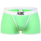 Aibc 2 шт., трусы с заниженной талией, раздельное пространство, нейлон, удобные мужские боксеры, шорты, дышащее нижнее белье, сексуальные мягкие трусы-боксеры