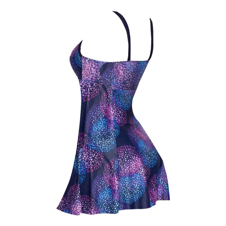 

Women Plus Size Swimwear Middle Long Vest Swimsuit Sexy V Neck Bathing Suit High Waist Summer Bather