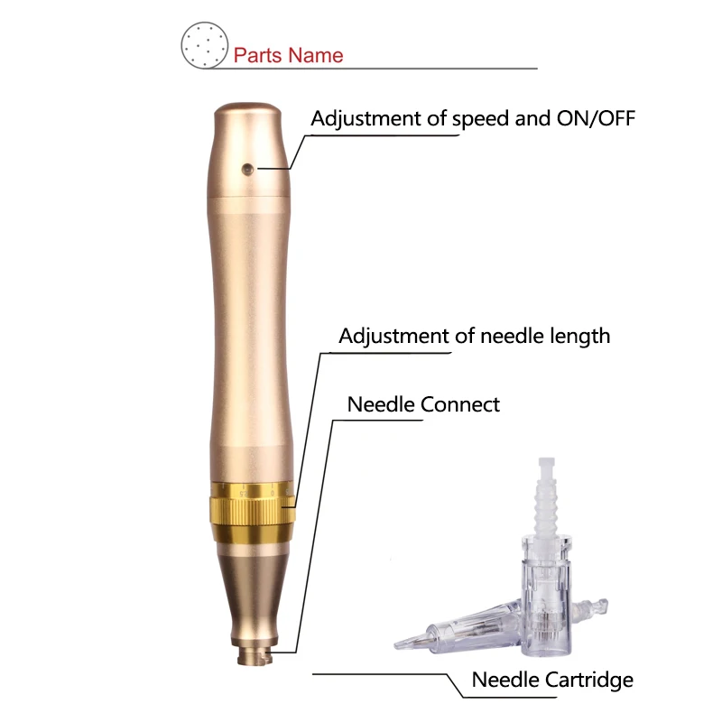 Электрический автоматический Dr. Pen Ultima M5 microoneedle ручка Дерма с 2 шт. 12Pin картриджи