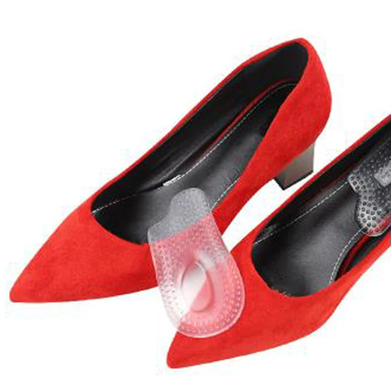 

6Pair Soft Silicone Gel Insoles Heel Cushion Soles Pain Relief Protectors Spur Support Shoe Pad Feet Care Heel Foot Pads