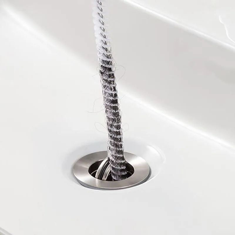 Щеточка для дренажа трубопроводов пластиковый крючок очистки канализации