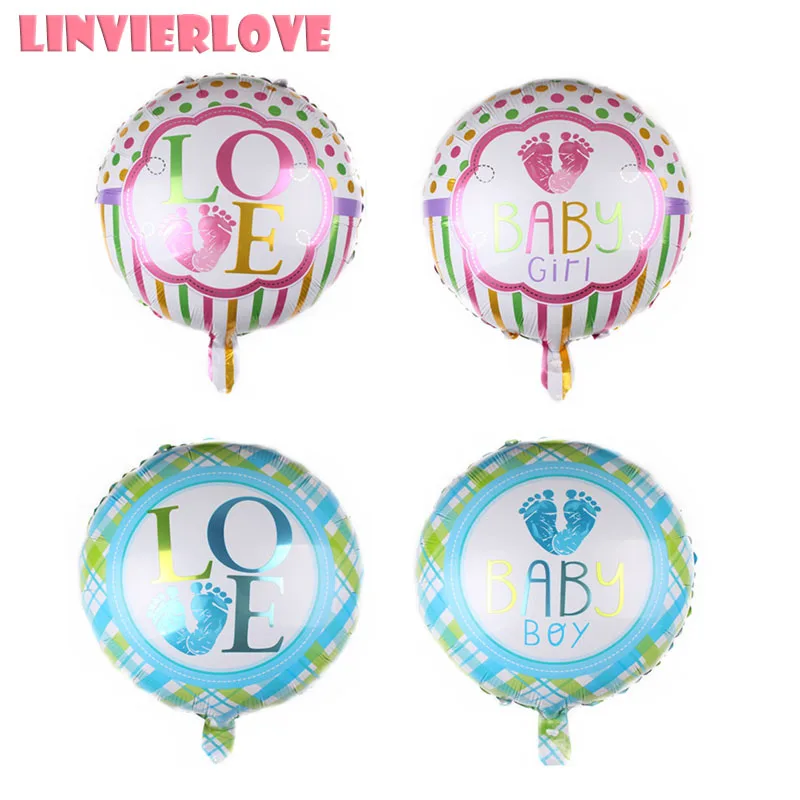 1 шт. фольгированные воздушные шары для маленьких девочек или мальчиков надувные