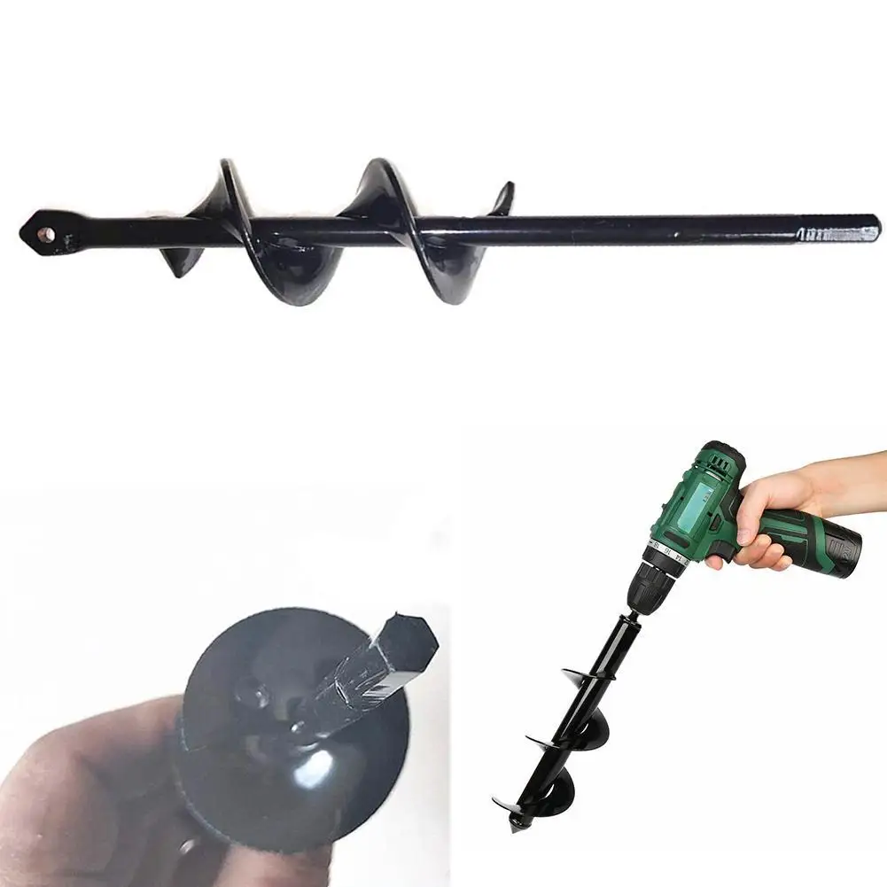 

1pcs 40mm*220mm Planter Garden Metal Drill Bit Flower Bit Hole Gardening Yard Tool Planting Bedding Drill Digger Planting G5H3