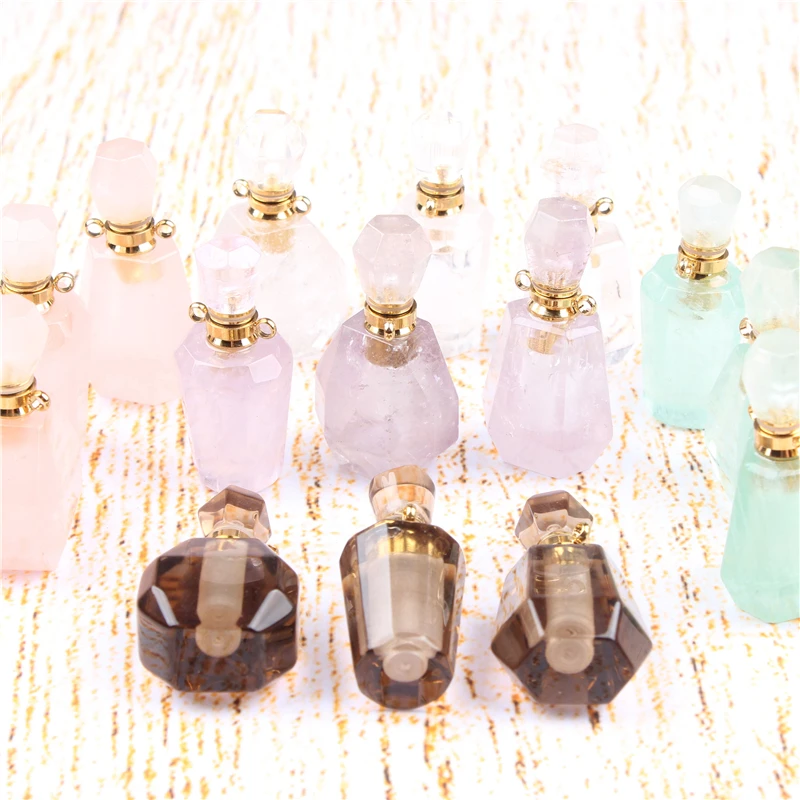 Розовый Фиолетовый Кристалл Мини флакон духов 3 мл портативный дорожный