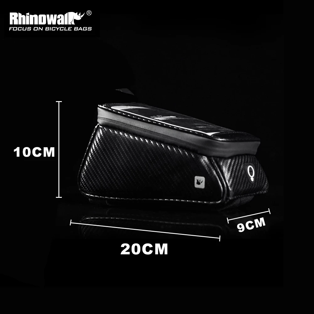 

Rhinowalk MTB Bicycle Bike Bag Rainproof Touch Screen Cycling Top Front Tube Frame Bags 5.8/6.0 Phone Case