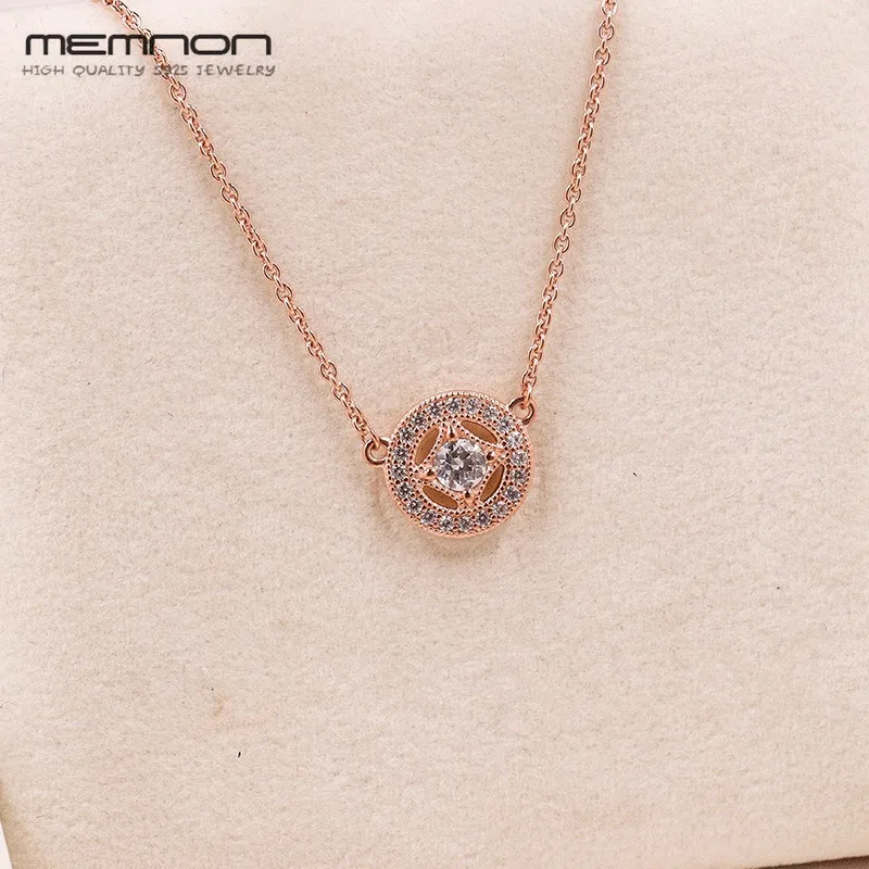 Ожерелье Memnon S925 женское винтажное из серебра 925 пробы с круглыми подвесками |
