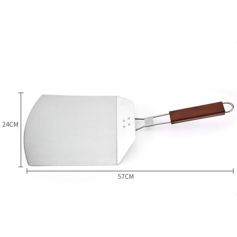 Складное весло из нержавеющей стали для пиццы торта переводное кондитерские