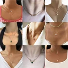 YWZIXLN 2021, многослойная трендовая элегантная бижутерия, ожерелье с подвеской в виде сердца и звезды, женское модное ожерелье, оптовая продажа, N0227