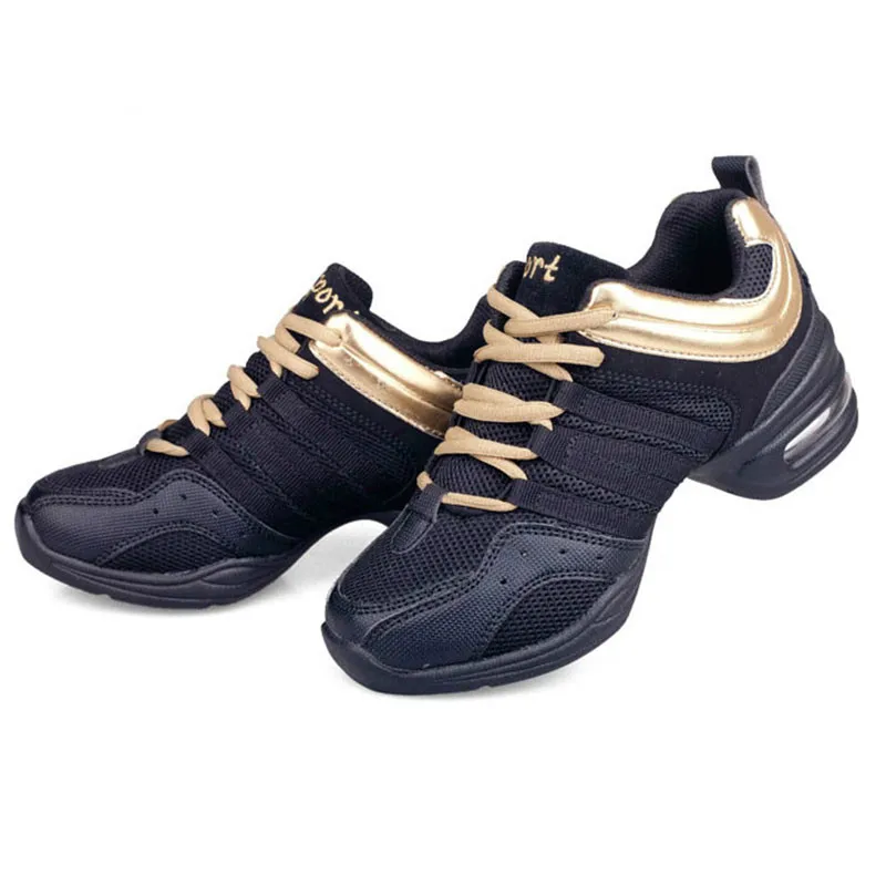 Женские современные танцевальные кроссовки с мягкой подошвой дышащие легкие