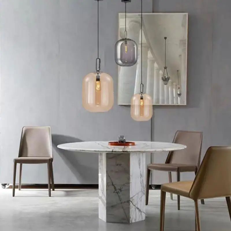 

Modern Simple Loft Pendant Light Creative Bedroom Bedside Led Pendant Lamp Living Room Dining Room Model Room Hanging Lights