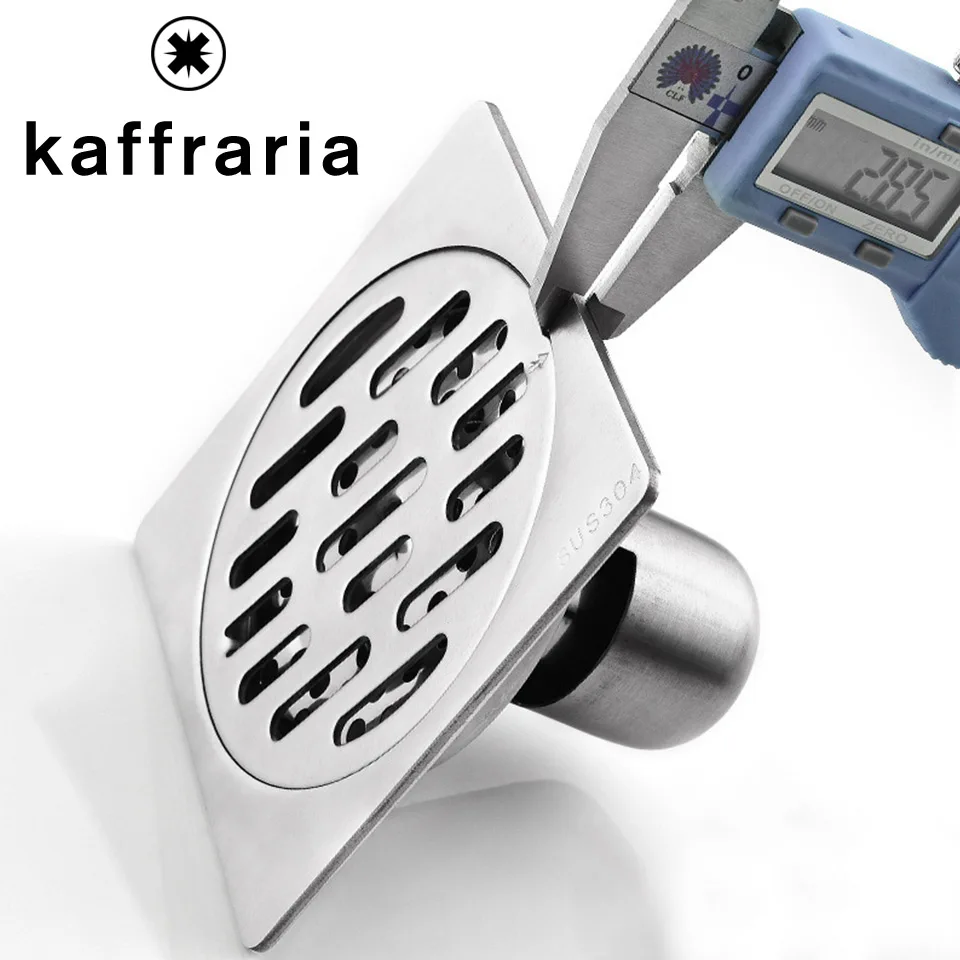 Слив Kaffraria в полу 304 для душа из нержавеющей стали Ванная комната Кухня Frool