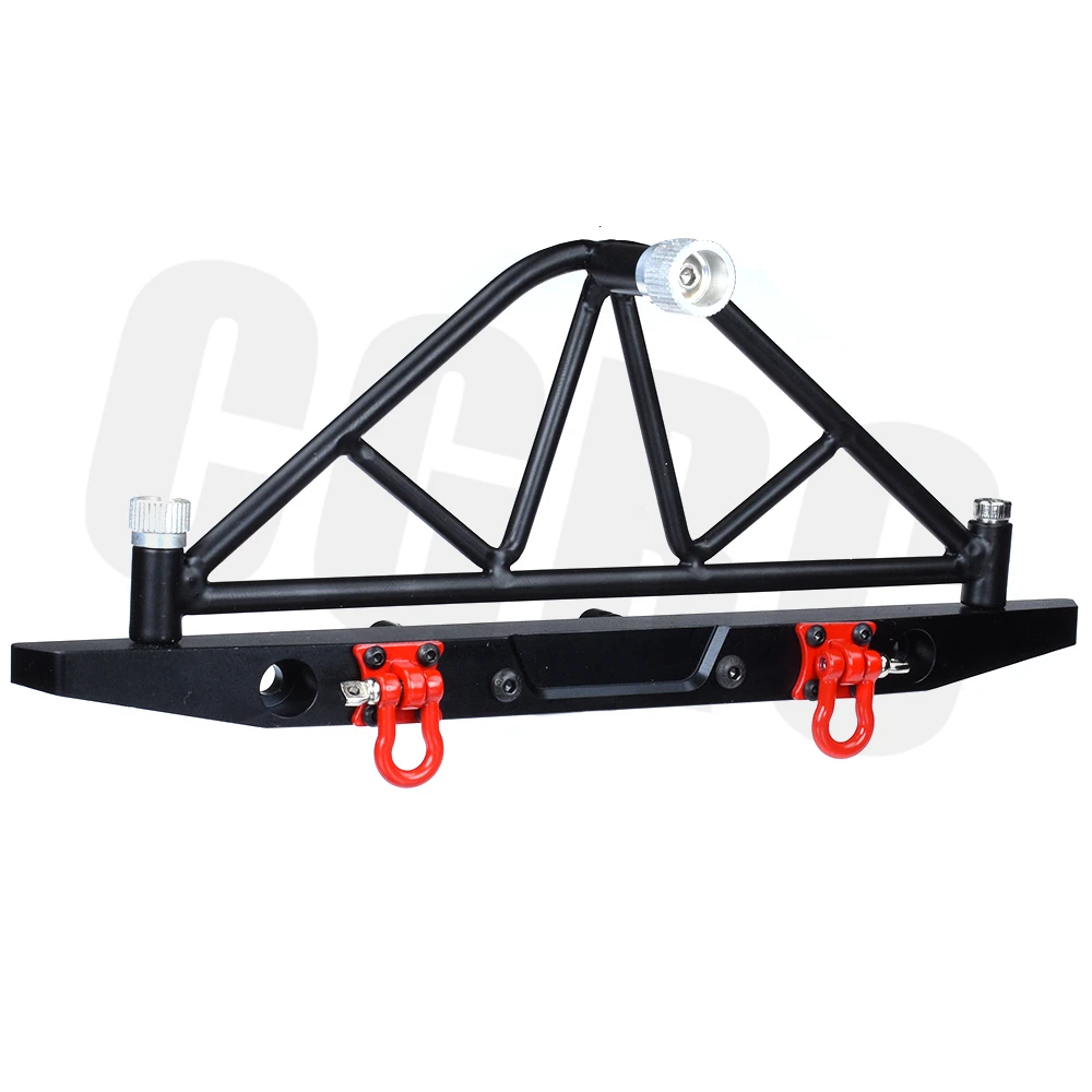 RC автомобиль CNC Металлические передние задние бамперы с запасной консоль с шиной для 1/10 RC Гусеничный TRX4 Defender Bronco Axial Scx10 90047 90046