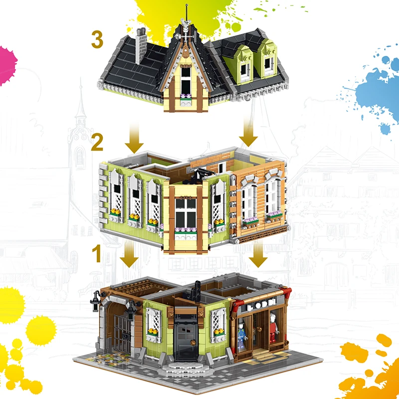 QL0919 Creator The Corner Mall Market Expert фигурки строительные блоки кирпичики город Вид