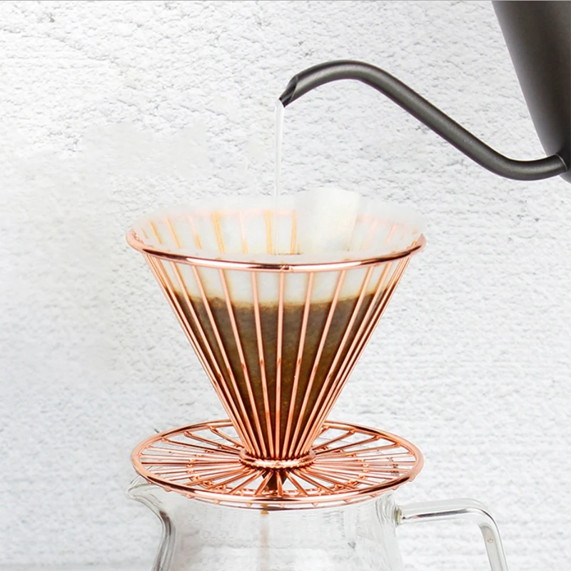 Держатель для фильтра горячего кофе с V образным основанием сетчатый фильтр