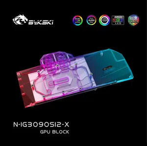 Bykski PC Water Cooling video Graphics card Cooler 3090 GPU water Block For iGame N3090-2406X-SI2 N-IG3090SI2-X