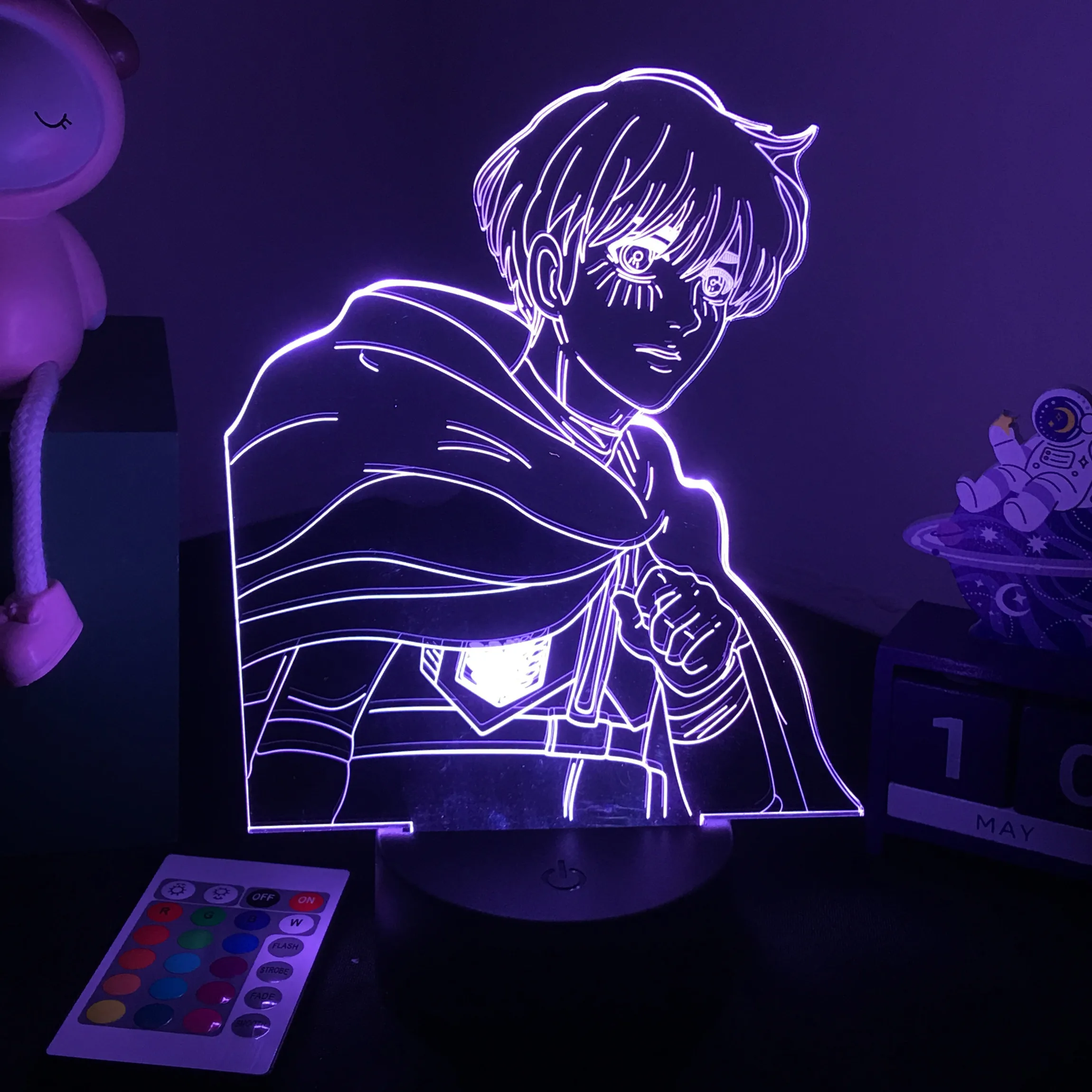 

Anime Lamp Attack on Titan 4 Armin Arlert Figure for Bedroom Decor Night Light Kids Birthday Gift Shingeki No Kyojin 3d Light