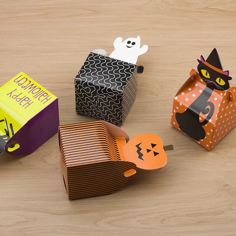 10 шт. Подарочная сумка для конфет на Хэллоуин трюка или лечения призрака Детская