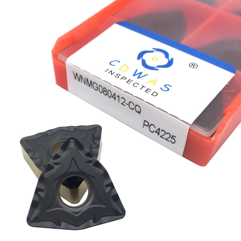 

WNMG080412 CQ PC4225 Carbide Inserts High Quality WNMG 080412 Cnc Blade External Turning Tool Lathe Cutter Tools For Steel