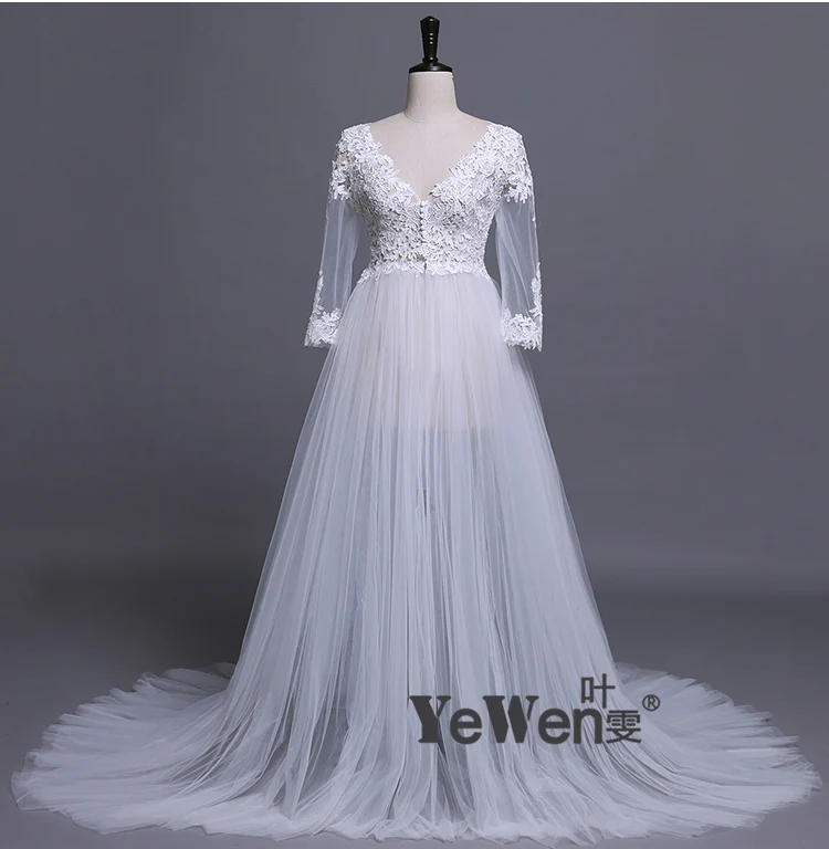 ivory color Кружевное официальное платье для беременных с длинным рукавом, Тюлевое Королевское синее платье для выпускного вечера, вечерние платья размера плюс, вечерние платья - Цвет: ivory color
