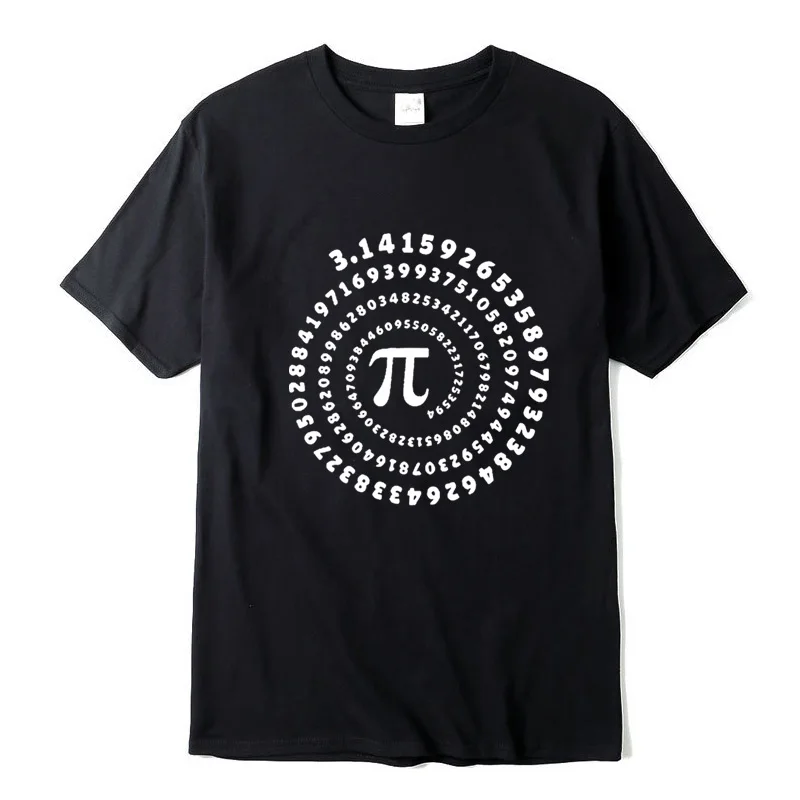 

Men's T-shirt 100% cotton short sleeve Mathematical geometry printed men Tshirt o-neck street style cool funny loose T-shirt