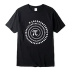 Мужская футболка из 100% хлопка, с коротким рукавом и круглым вырезом, с математической геометрией, Мужская футболка с принтом, в уличном стиле, крутая, забавная, свободная