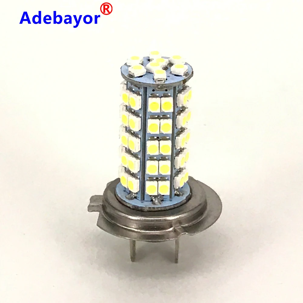 4 X Автомобильные светодиодные фары H7 белые 68 SMD 1210 3528 противотуманные лампы -