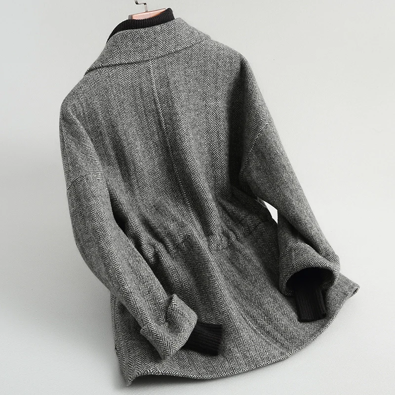 Женское кашемировое пальто двухстороннее теплое шерстяное Осень-зима 2020 Ydf82b MF641 |