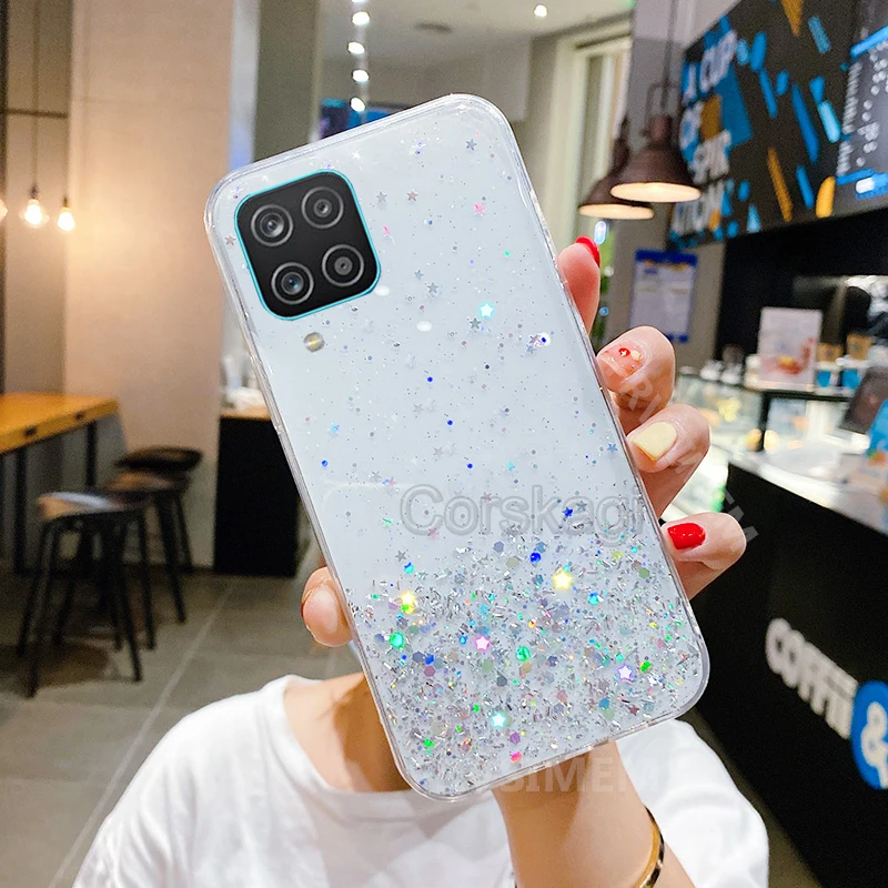 Для девочек Блеск Алмазный чехол для Samsung Галактики S20 FE A12 A42 M31 M31S M51 M21 M11 M30S Plus Ultra
