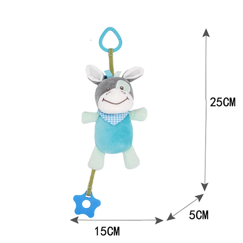 

Baby Kids Rattle Toys Cartoon Animal Plush Hand Bell Baby Stroller Crib Hanging Rattles Infant Baby Toys Gifts 0-12 Months