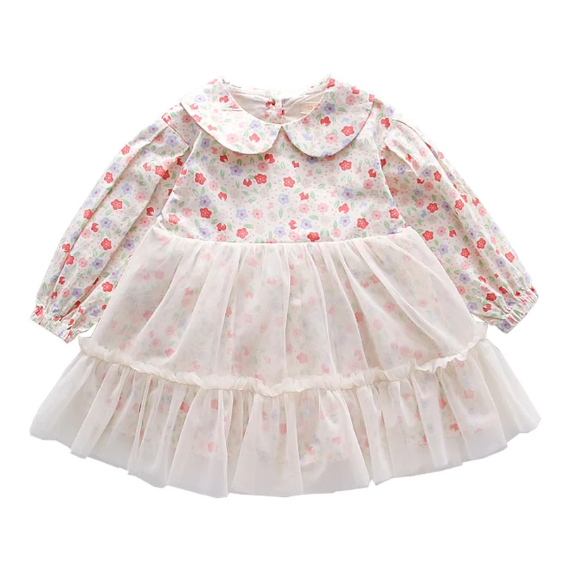Sweet Organza Spring Summer Girls Dress Kids Teenagers Children Clothes Outwear Special Occasion Long Sleeve High Quality images - 6