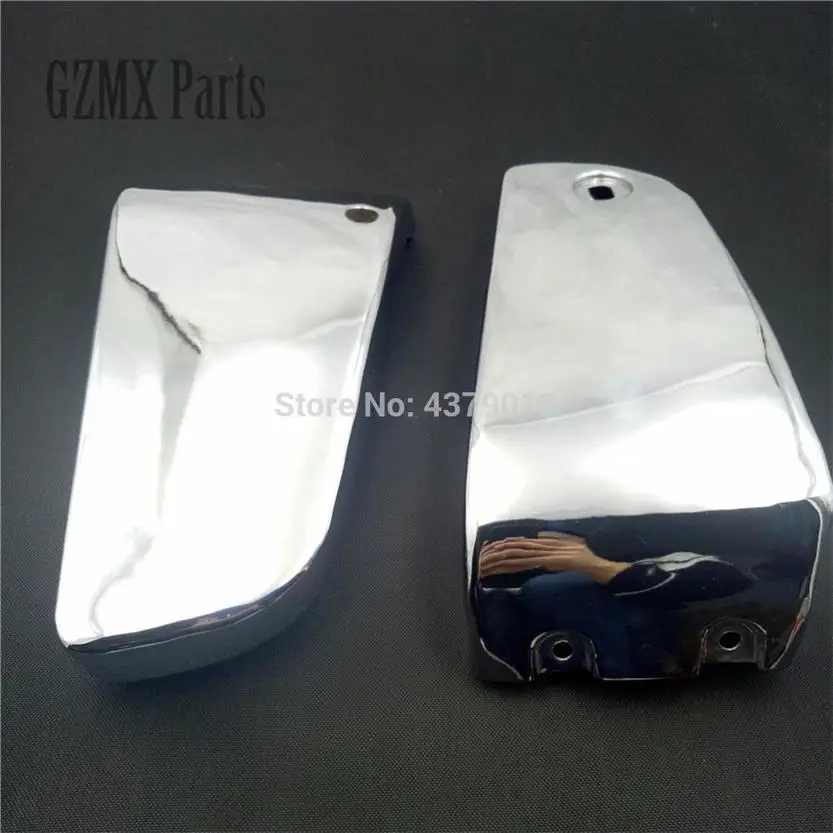 Мотоциклетная хромированная металлическая батарея боковая крышка для Kawasaki Vulcan