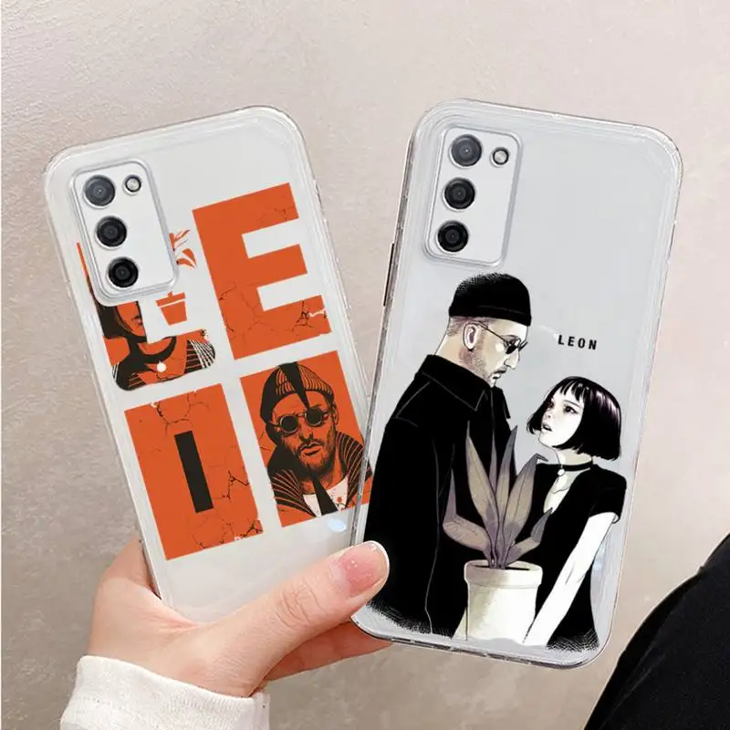 

Killer Leon famous movie Phone Case For Xiaomi Mi 11 Ultra Lite 10 Redmi Note 9 8 7 9a K30S K40 Pro Transparent Coque