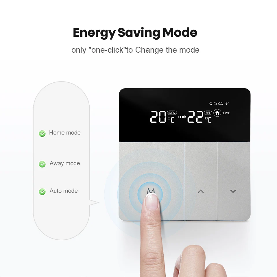Смарт термостат AVATTO WiFi 100 240 В работает с Alexa Google Home Яндекс. Алиса|Умная система