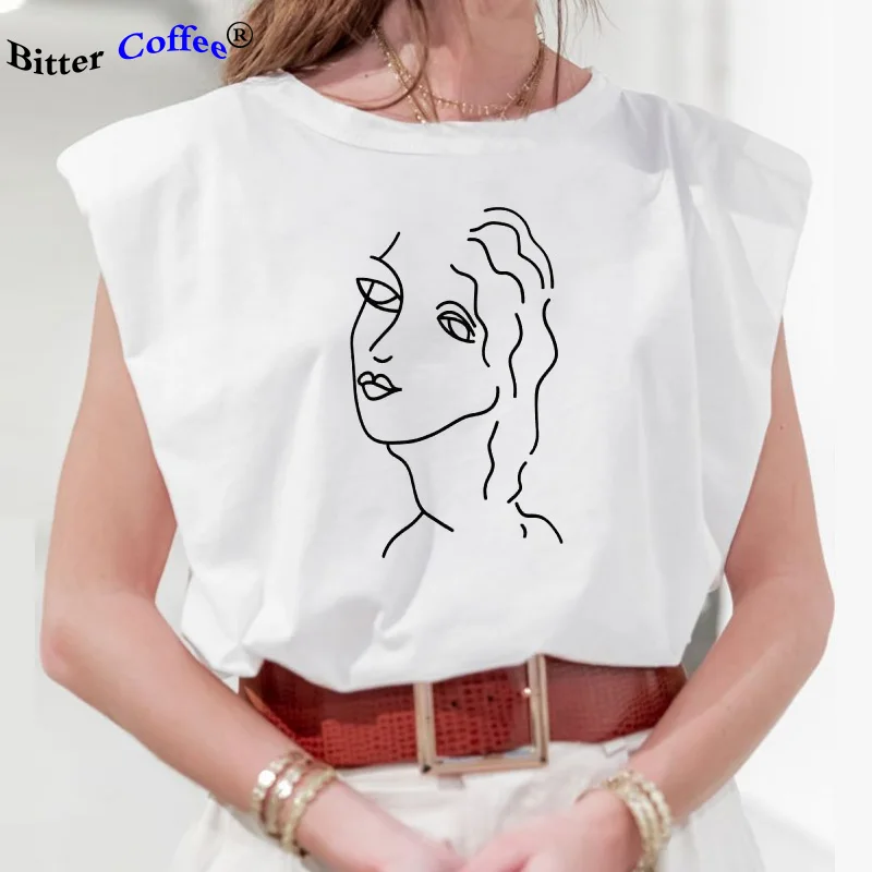 Женская футболка без рукавов с открытыми плечами|Футболки| |