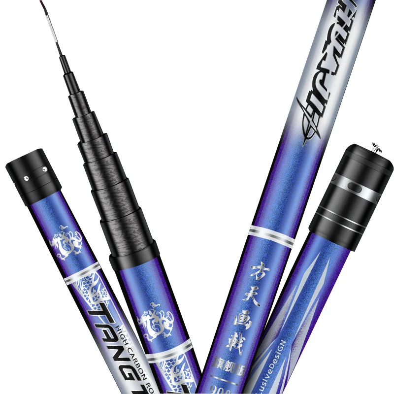 Enlarge 8m 9m 10m 11m 12m 13m 14m 15m Carp Fishing Rods Carbon Fishing Rod Ultralight Super Hard Competition Rod Spare Parts A482