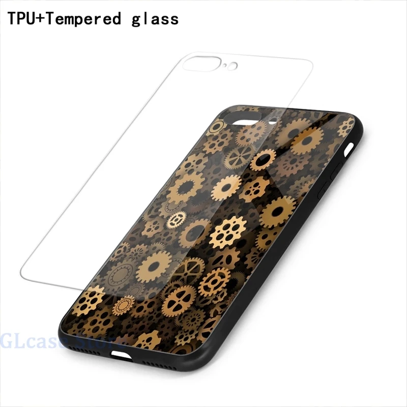 Чехол для телефона в стиле стимпанк cogwheels iPhone 12 Pro 11 X XR XS Max 8 7 6 6s Plus 5s мягкая