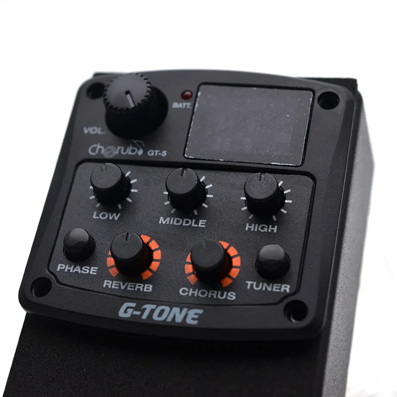Cherub G Tone GT 5 Акустическая гитара Preamp Piezo Pickup 3 полосный эквалайзер встроенный