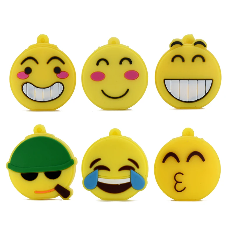 Мультипликационный Флешка 256 ГБ 128 Гб 64 32 16 8 4 usb флеш накопитель happy face funy милый memory