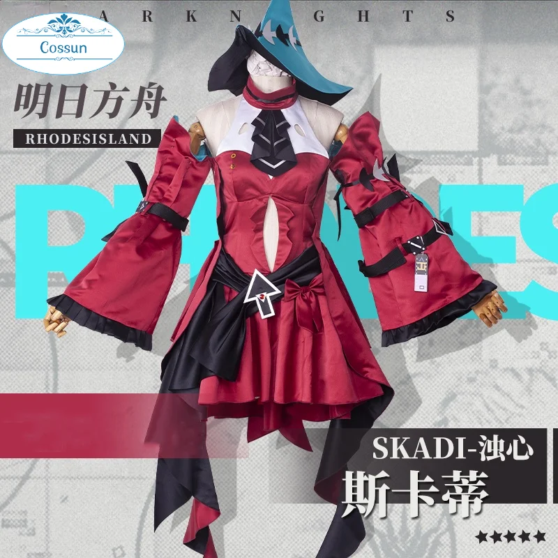 

Аниме! Элегантное платье arknight Skadi с изображением поврежденных сердец, униформа, костюм для косплея, костюм на Хэллоуин, карнавал вечерние, же...