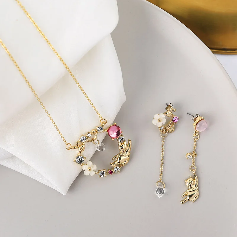 Новинка 2020 лидер продаж модная Милая подвеска медведь асимметричное очарование