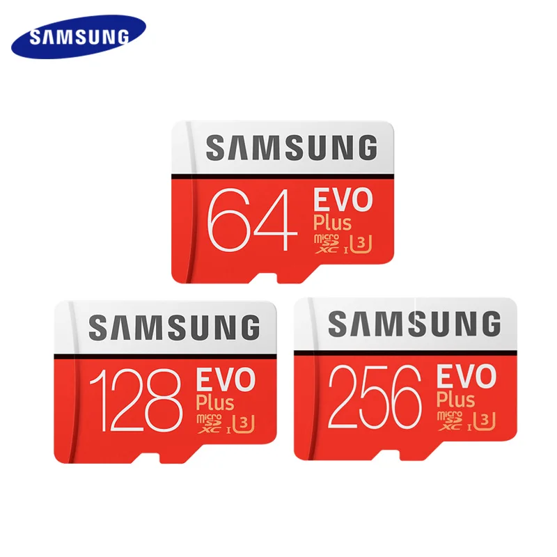 SAMSUNG Оригинальная карта памяти 128G 256GB максимальная скорость чтения 100 МБ/с. класс 10 U3 EVO PLUS 64GB TF карты UHS-I карта Micro SD